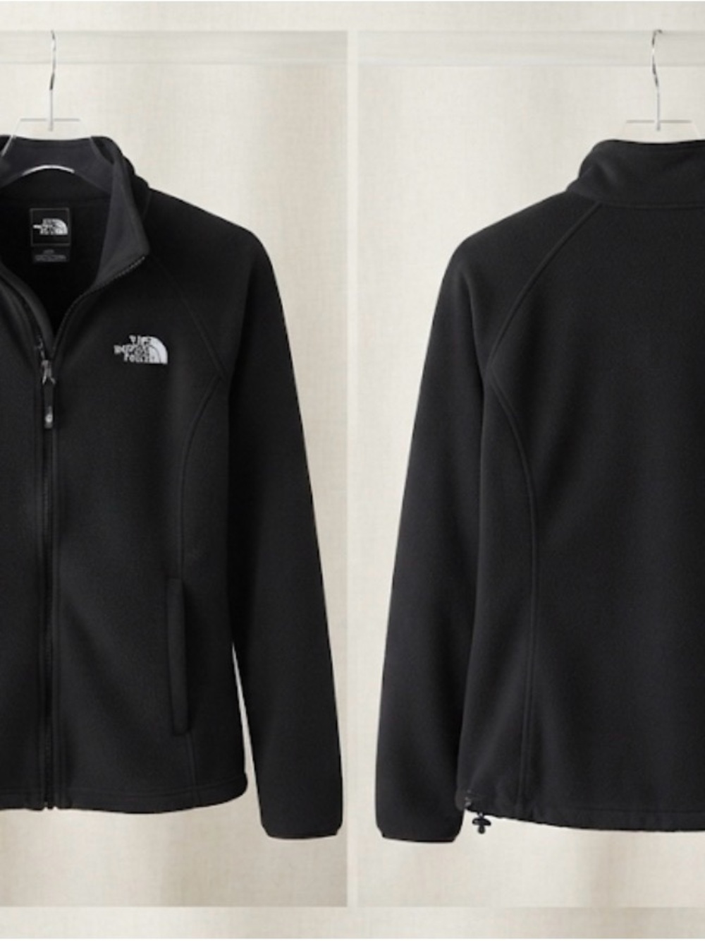 The North Face Women's Black Teddy Jacket with Full Zip